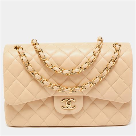 chanel beige jumbo double flap|chanel classic double flap price.